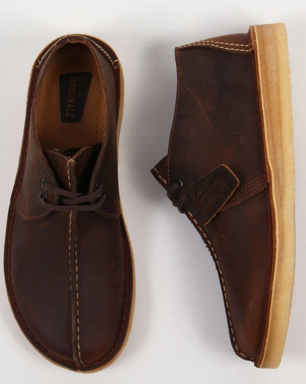 Clarks Originals Desert Trek Shoes Beeswax - Image 2
