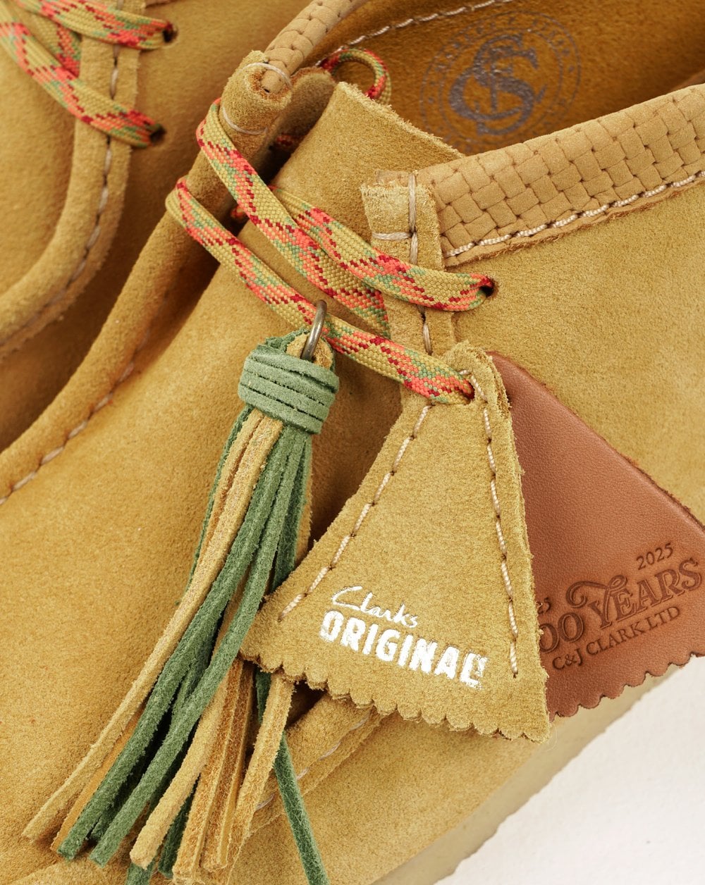 Clarks Originals Wallabee Boots Golden Tan Suede - Image 2