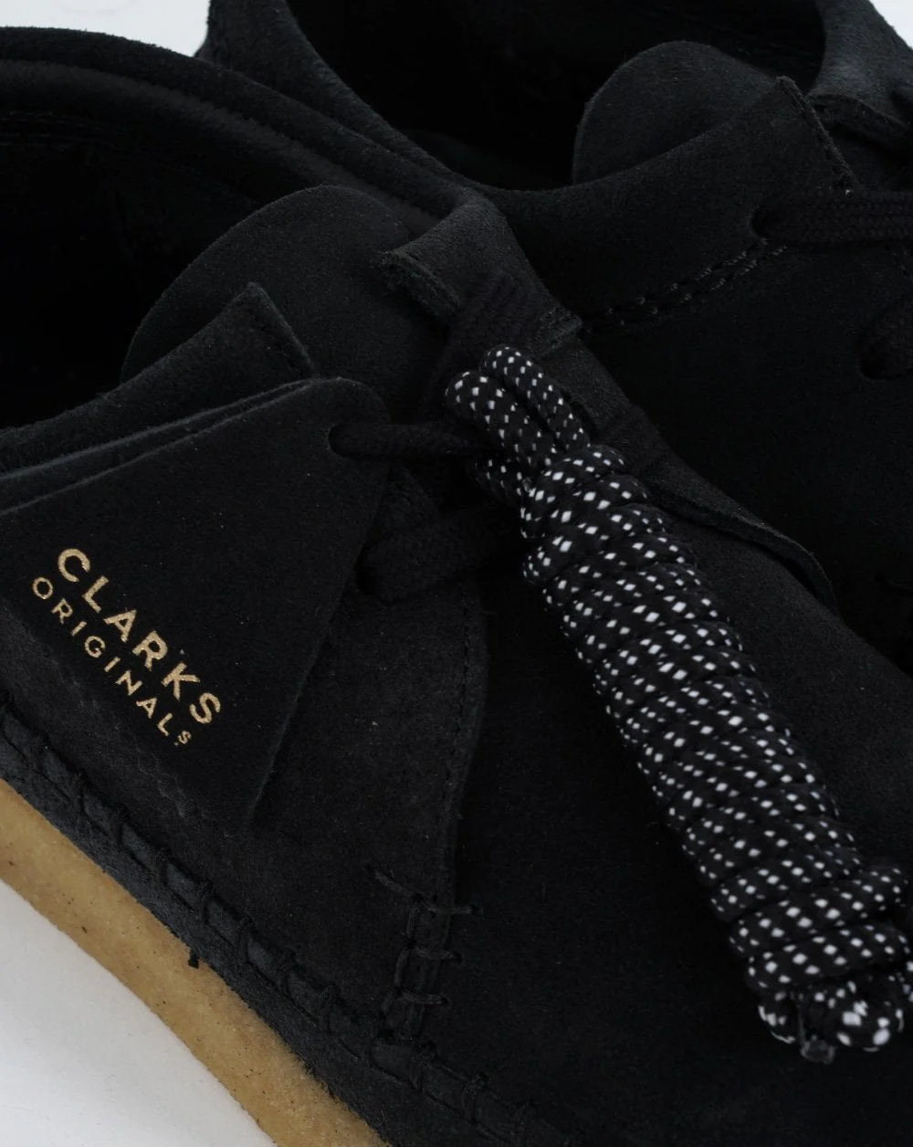Clarks Originals Weaver Shoe Black Suede - Image 2