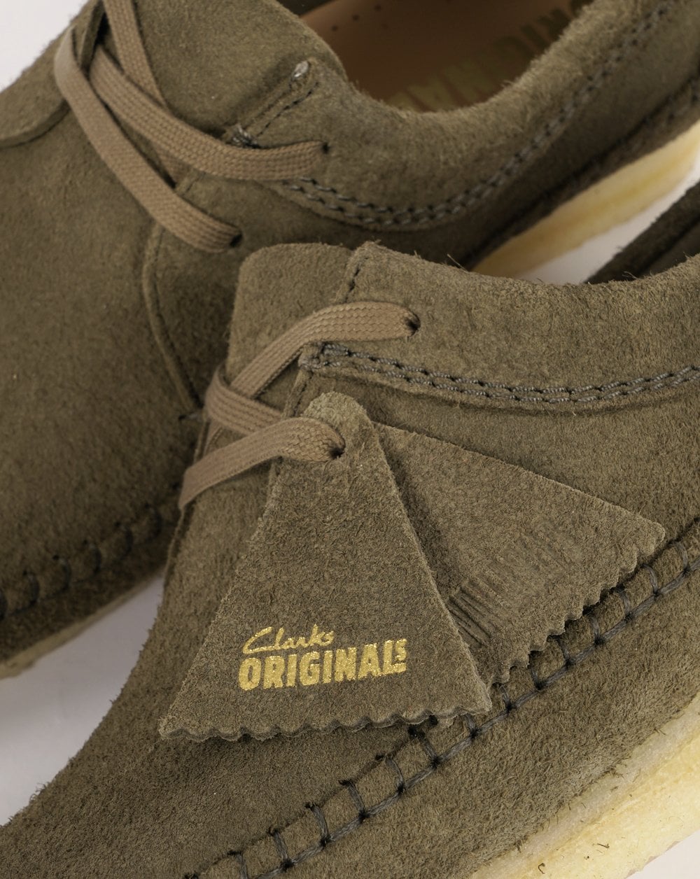Clarks Originals Weaver Shoes Pale Khaki - Image 2