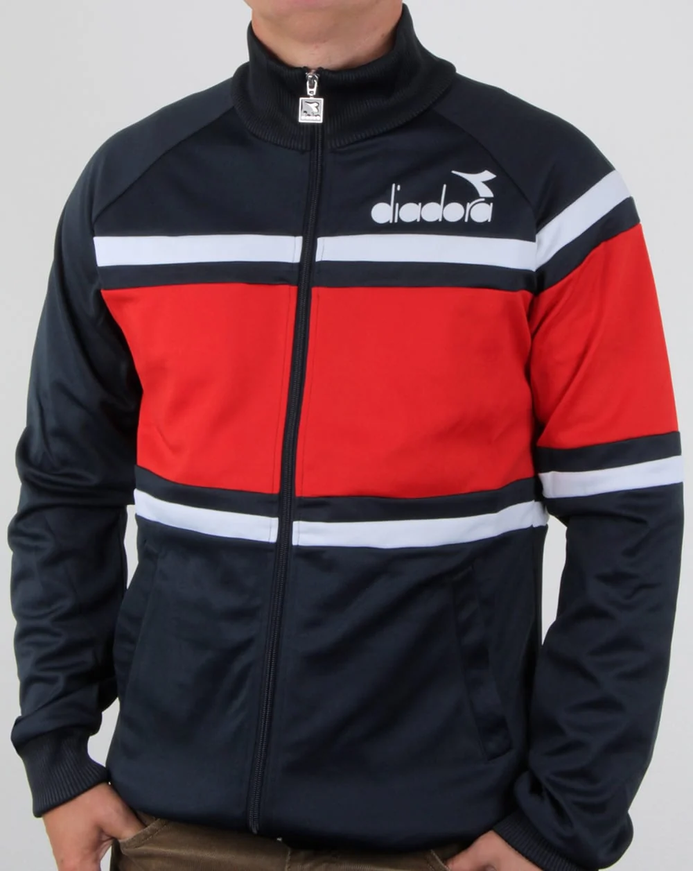 Diadora 80s Track Top Navy/Red/White