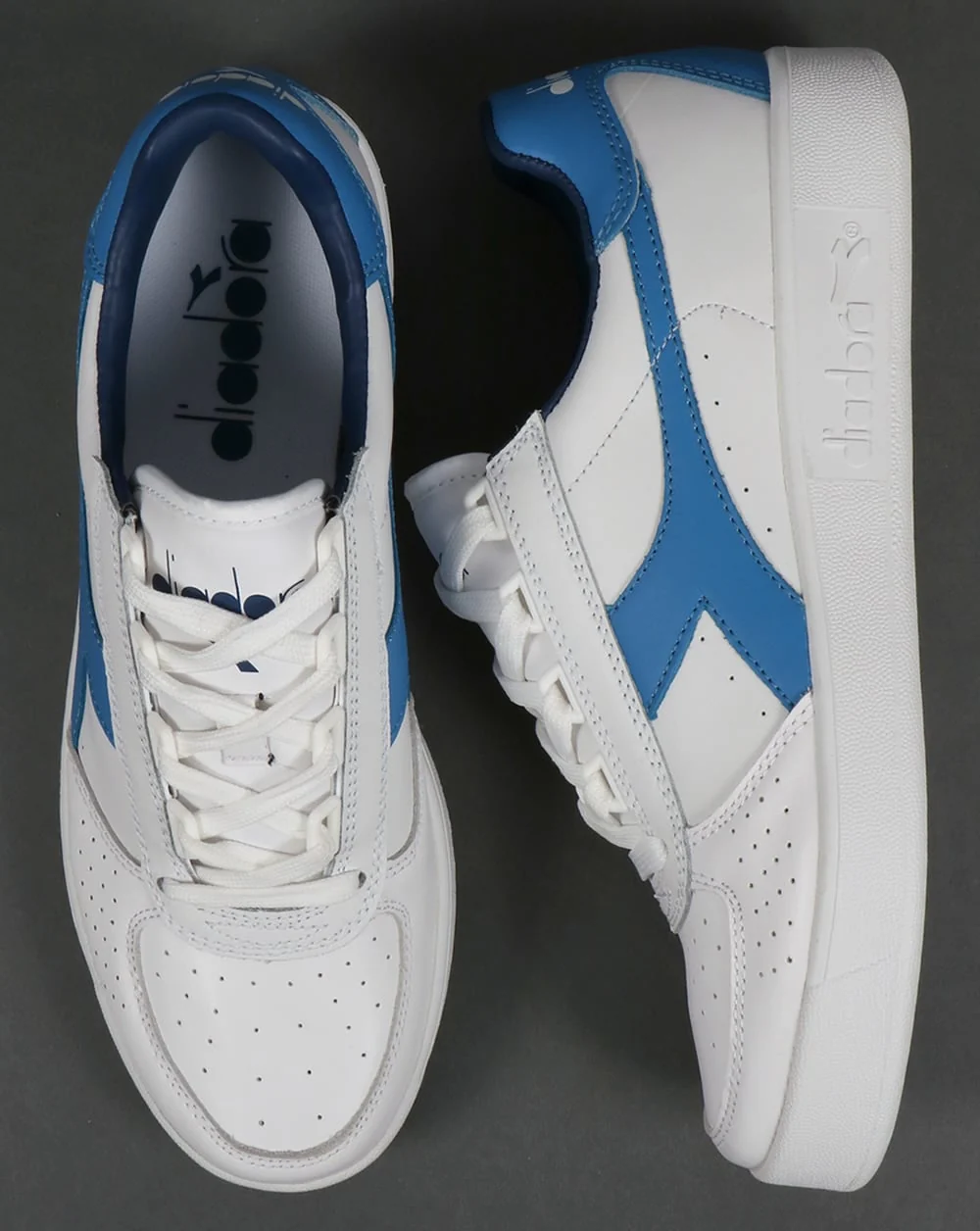 Diadora B. Elite Trainers White/Campanula Blue - Image 2