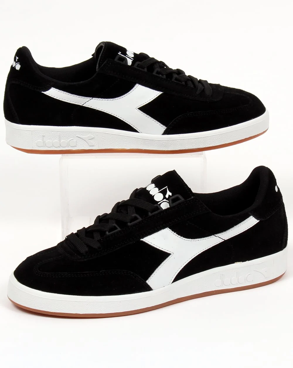 Diadora B Original Suede Trainers Black/white Gum