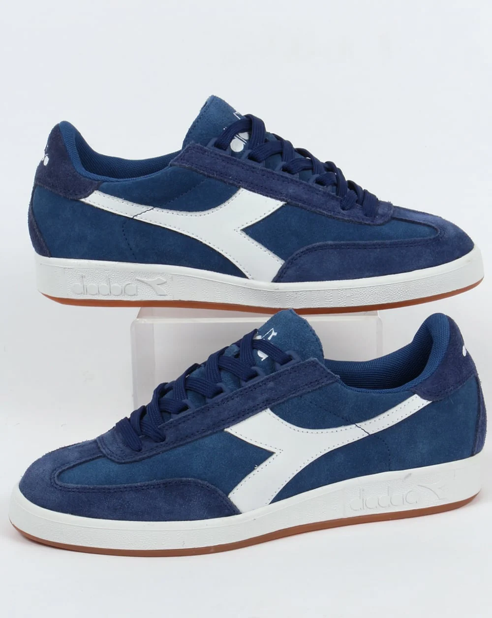 Diadora B Original Suede Trainers Navy/White Gum