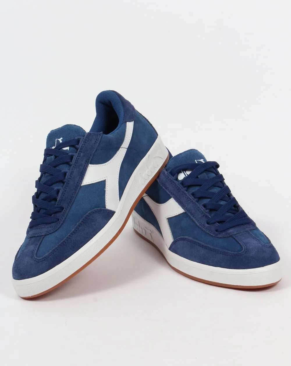 Diadora B Original Suede Trainers Navy/White Gum - Image 3