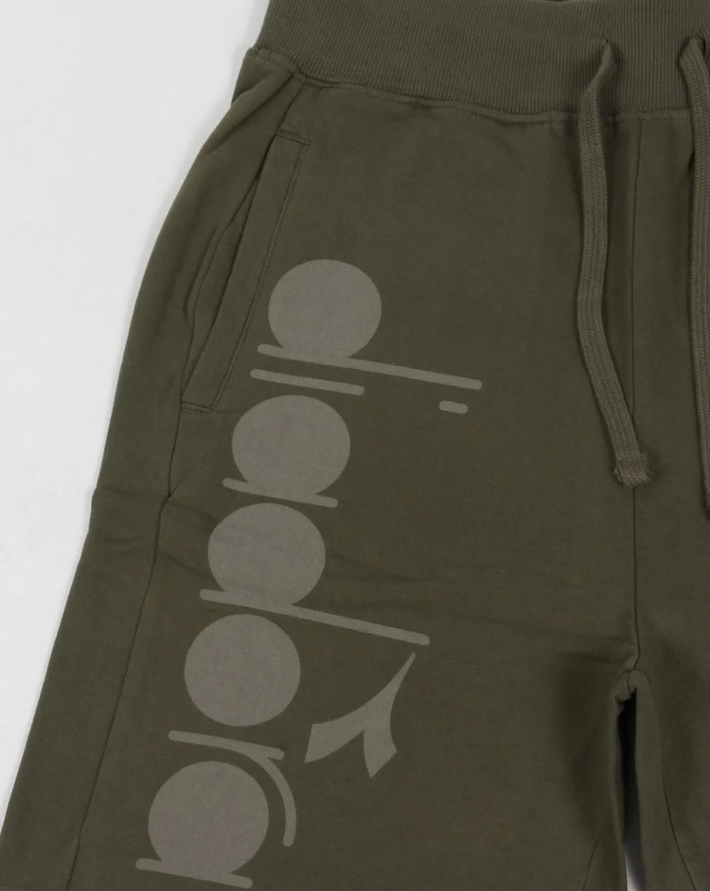 Diadora Bermuda Sweat Shorts Green Mushroom - Image 3