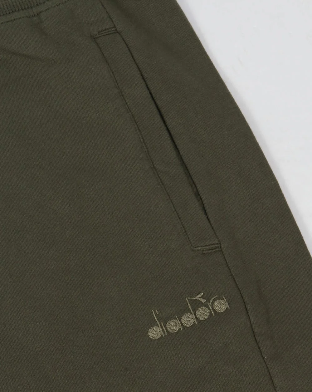 Diadora Bermuda Sweat Shorts Green Mushroom - Image 4