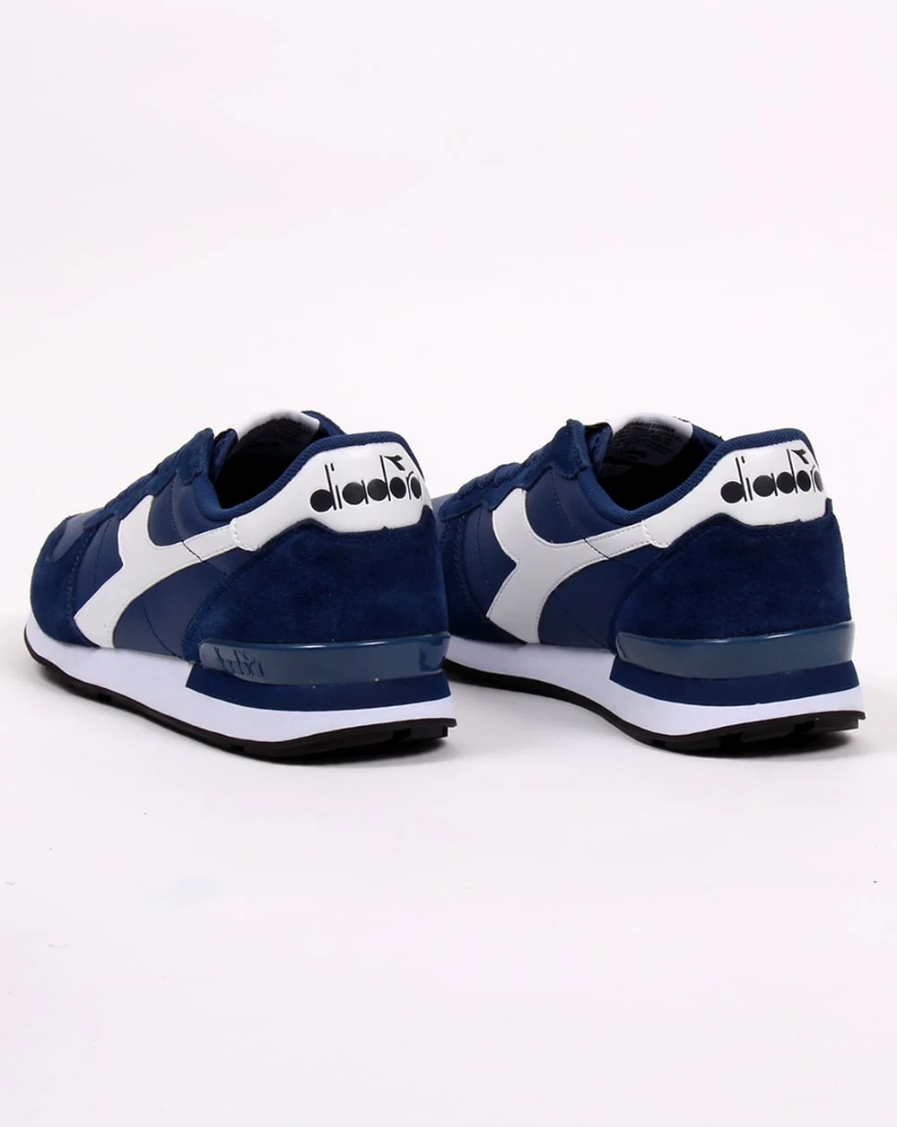 Diadora Camaro Leather Trainers Navy/white - Image 3