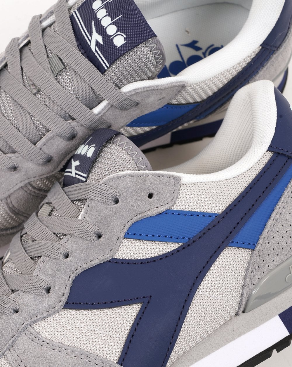 Diadora Camaro M2 Trainers Ultimate Grey/Lapis Blue - Image 4