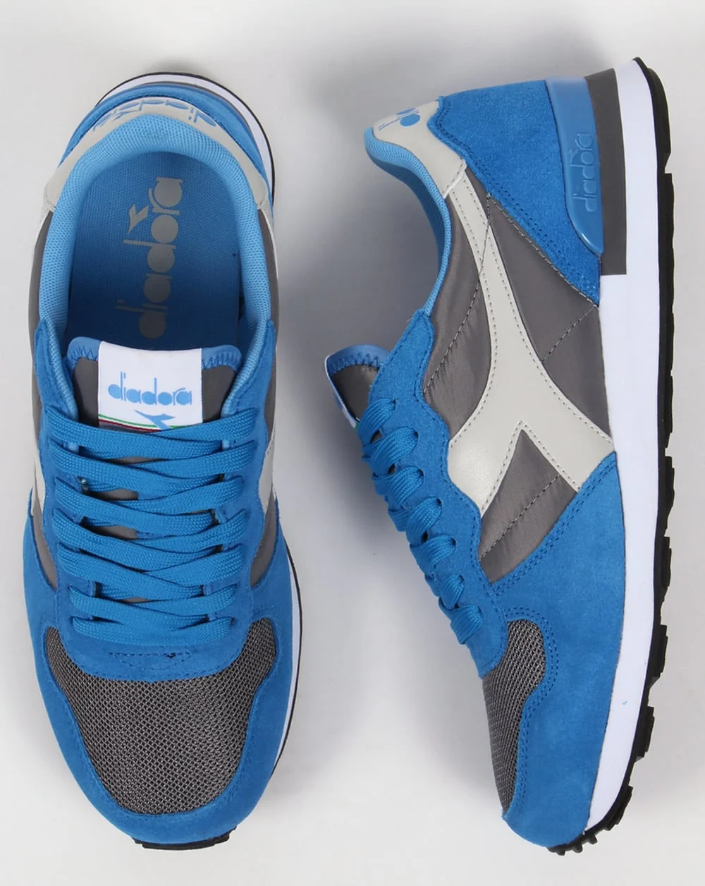 Diadora Camaro Trainers Azure Sky Blue/Grey - Image 2