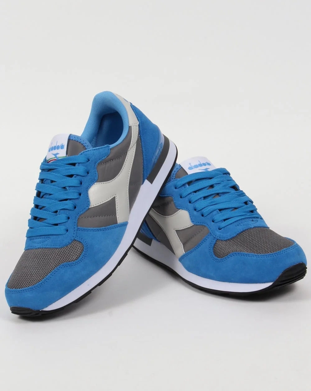 Diadora Camaro Trainers Azure Sky Blue/Grey - Image 3