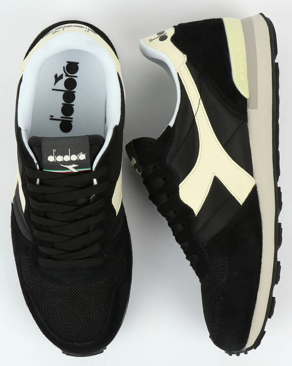 Diadora Camaro Trainers Black/Whisper White - Image 2