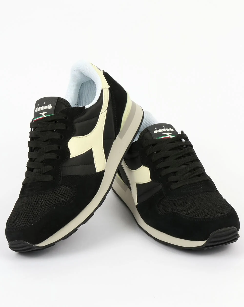 Diadora Camaro Trainers Black/Whisper White - Image 3