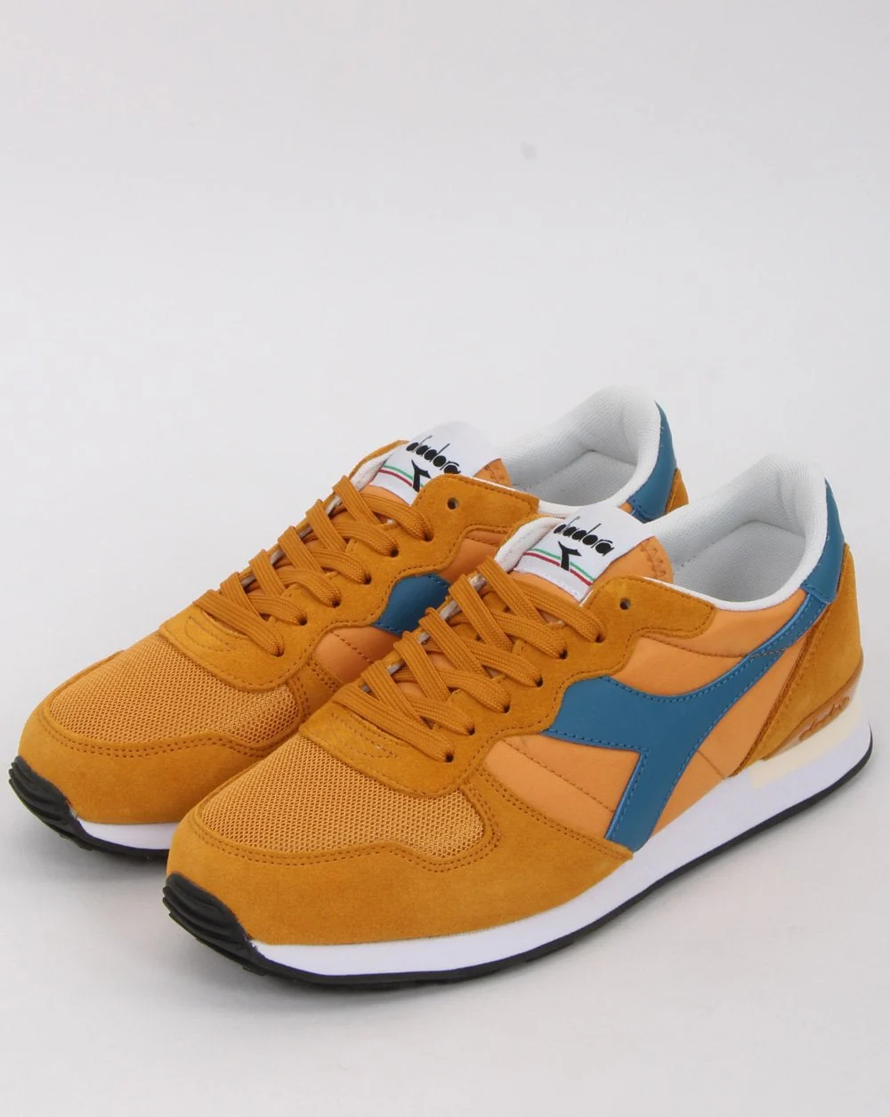 Diadora Camaro Trainers Golden yellow/ Blue - Image 3