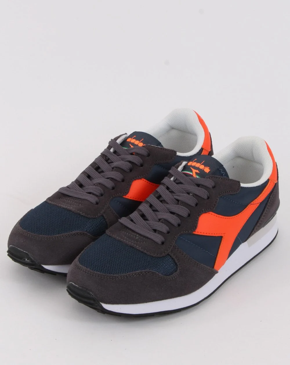 Diadora Camaro Trainers Navy/Dark Grey/Orange - Image 2