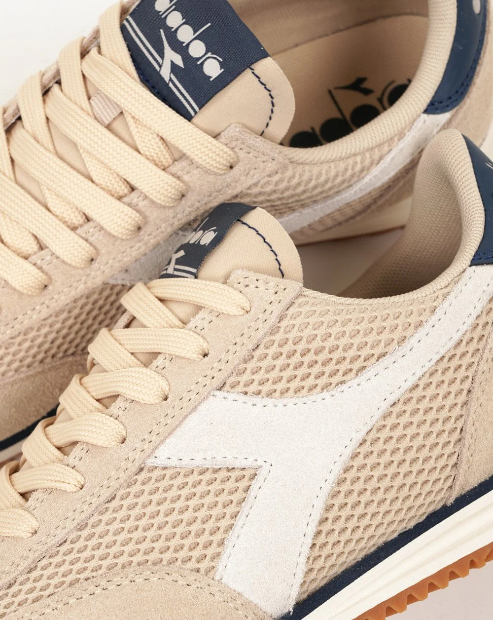Diadora Cross Mesh Trainers Parchment - Image 3