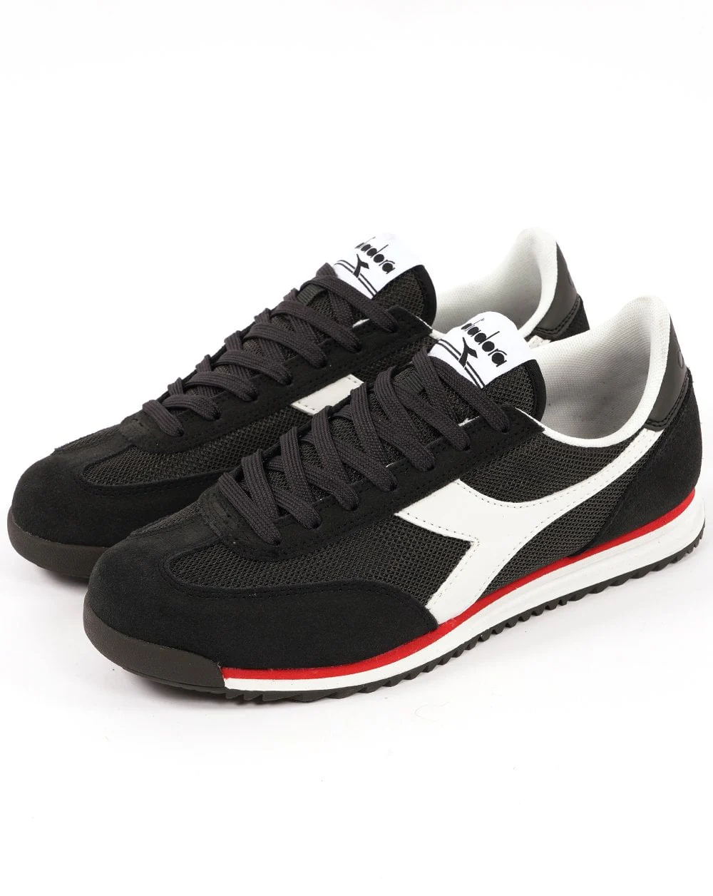 Diadora Cross Trainers Black White - Image 3