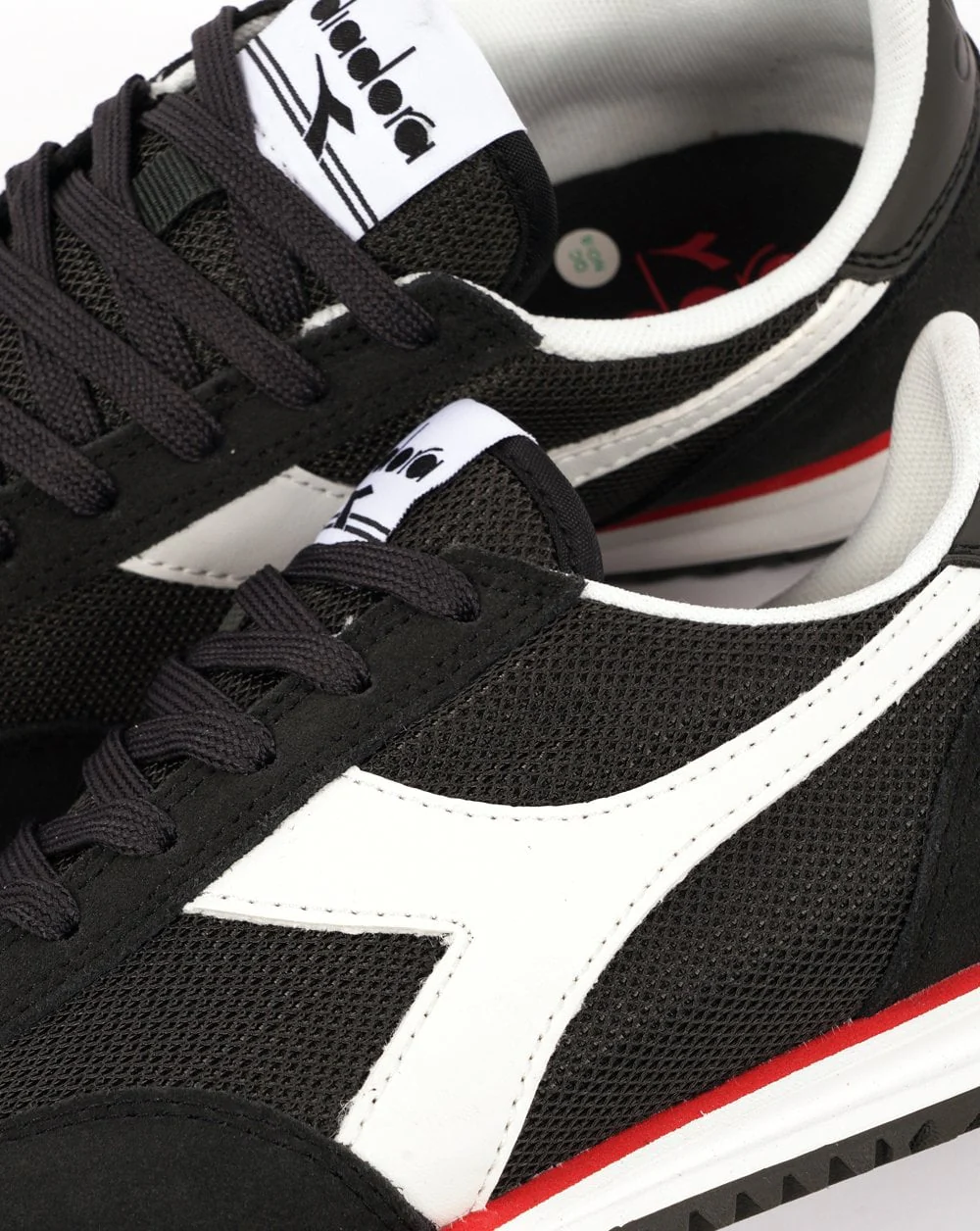 Diadora Cross Trainers Black White - Image 4
