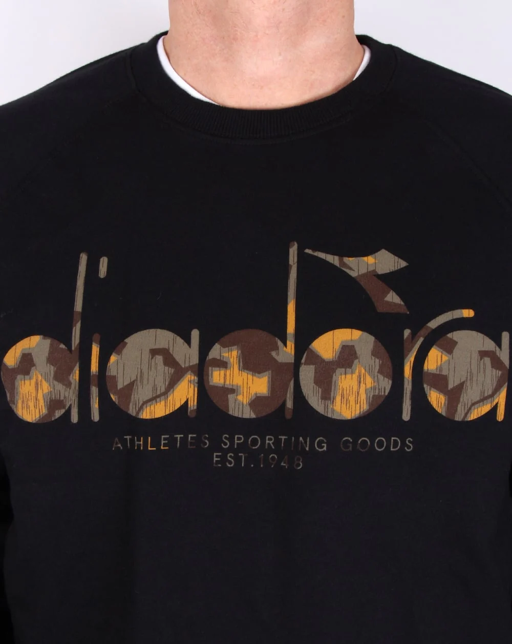 Diadora Logo Sweatshirt Black - Image 3