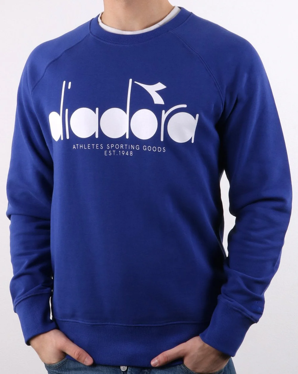 Diadora Logo Sweatshirt Blue Ultramarine