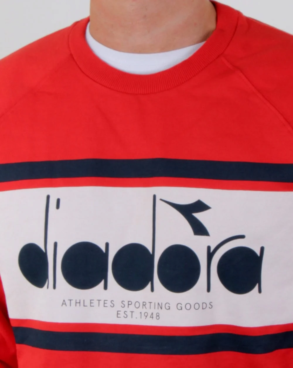 Diadora Logo Sweatshirt Red/white/blue - Image 2