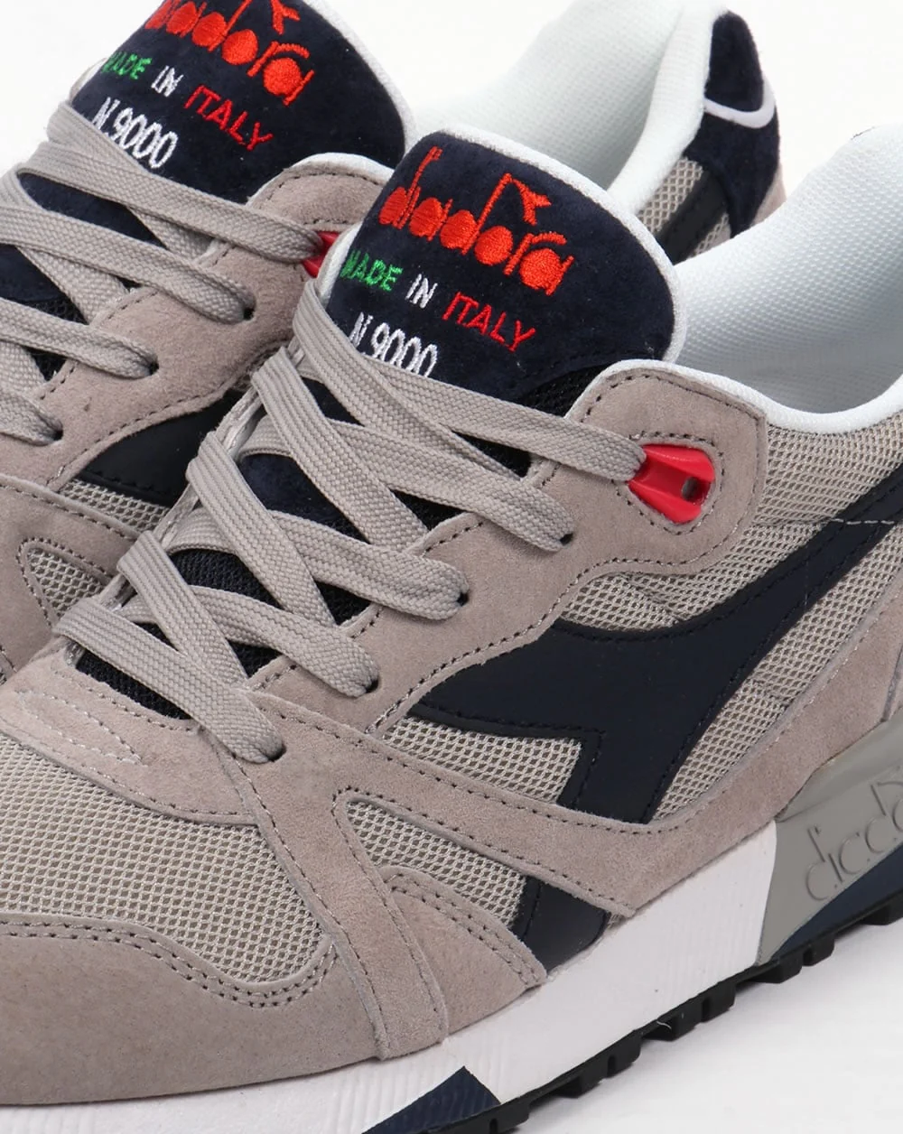 Diadora N9000 Italia Trainers Blue Nights/Paloma Grey - Image 4