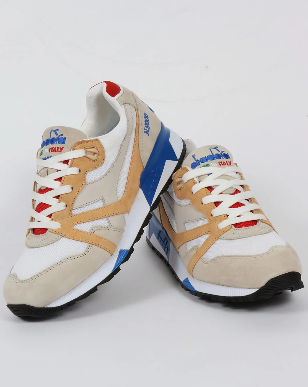 Diadora N9000 Italia Trainers Moonbeam/Apricot - Image 3