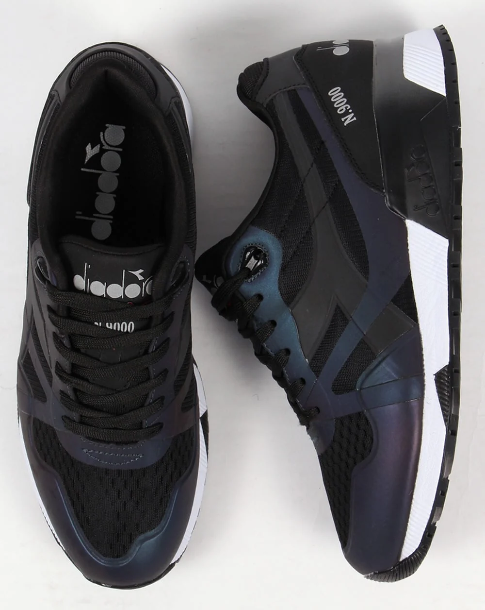 Diadora N9000 MM Hologram Trainers Black - Image 2