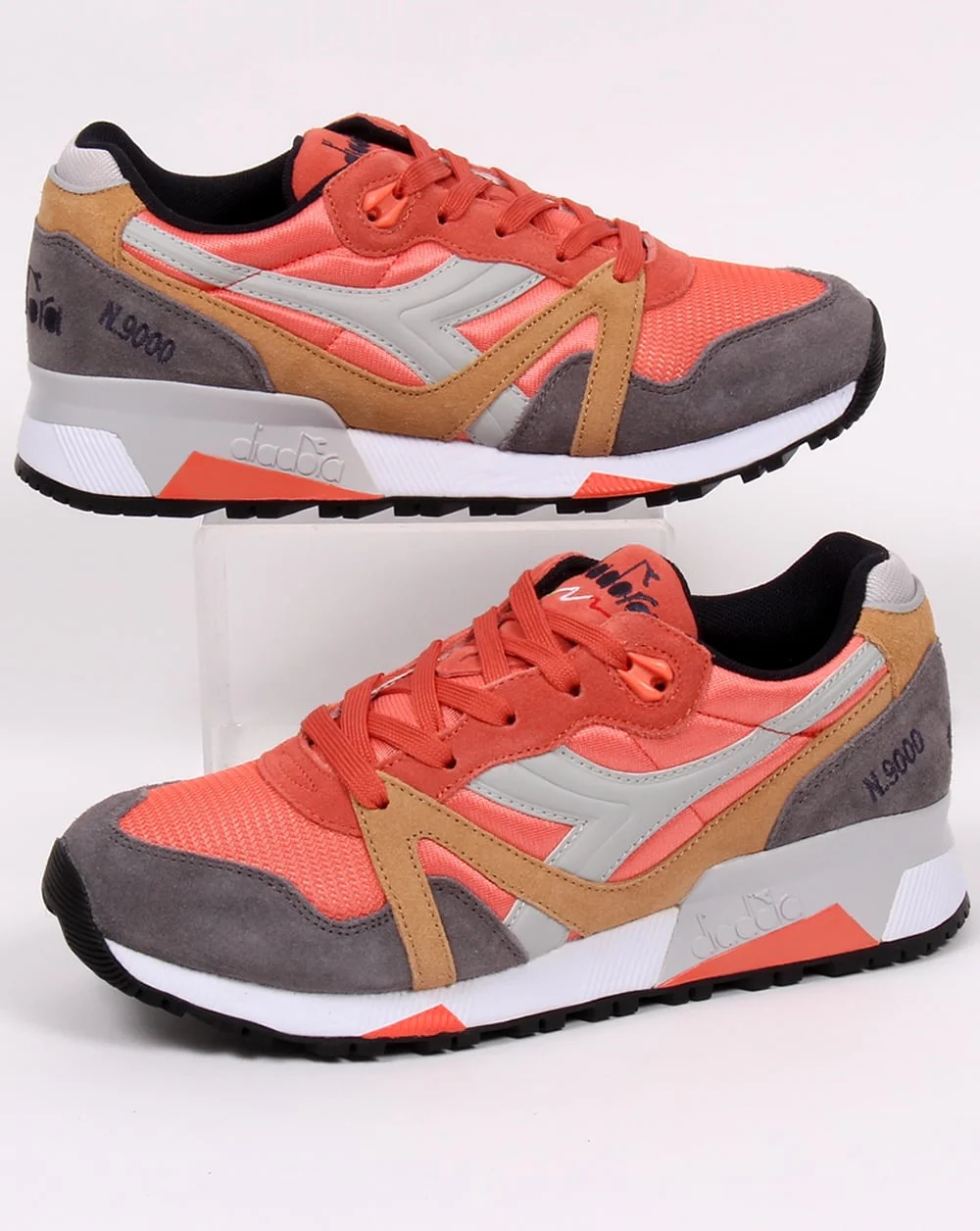 Diadora N9000 Nyl Ii Trainers Coral/grey