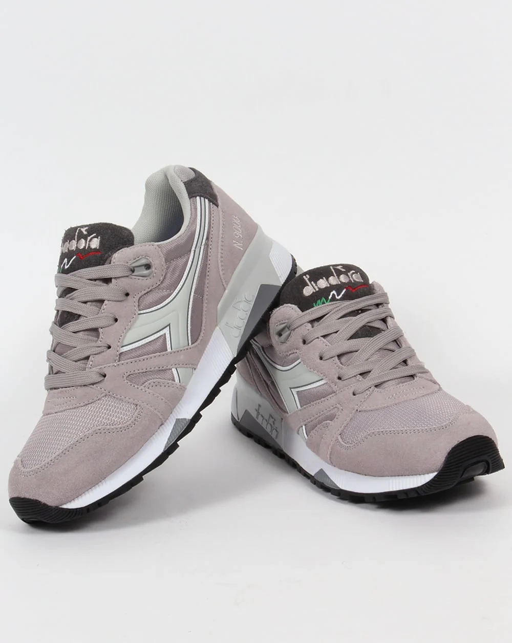 Diadora N9000 NYL II Trainers Grey - Image 3