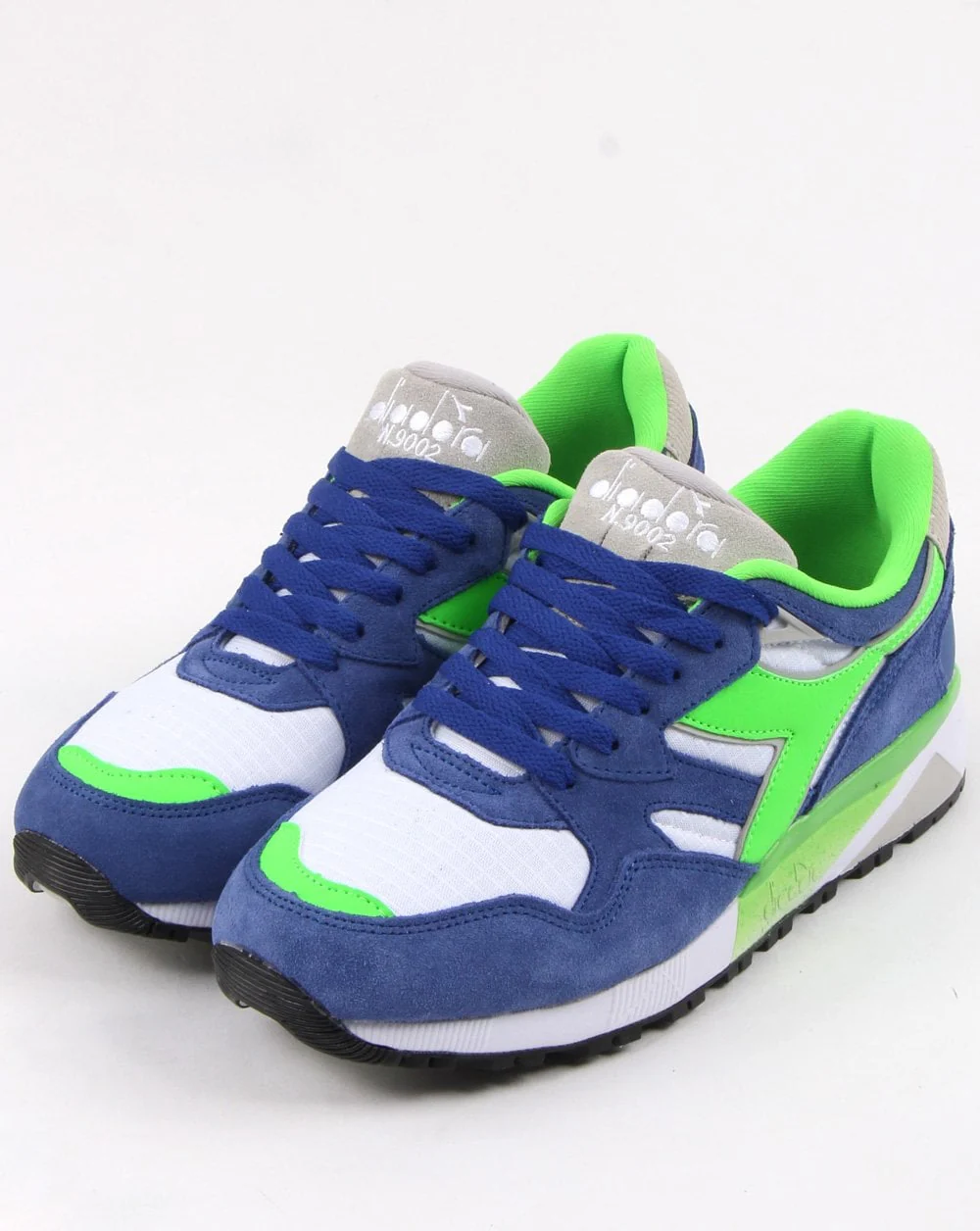 Diadora N9002 Trainers Imperial Blue/Green/white - Image 3