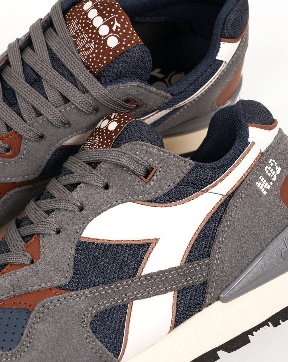 Diadora N92 Advance Trainers Dark Navy - Image 5