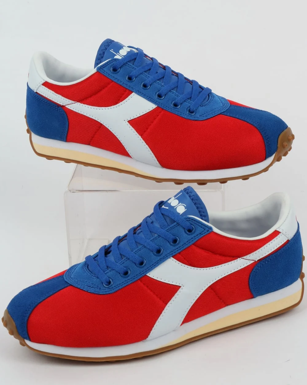Diadora Sirio Trainers Fiery Red/Victoria Blue