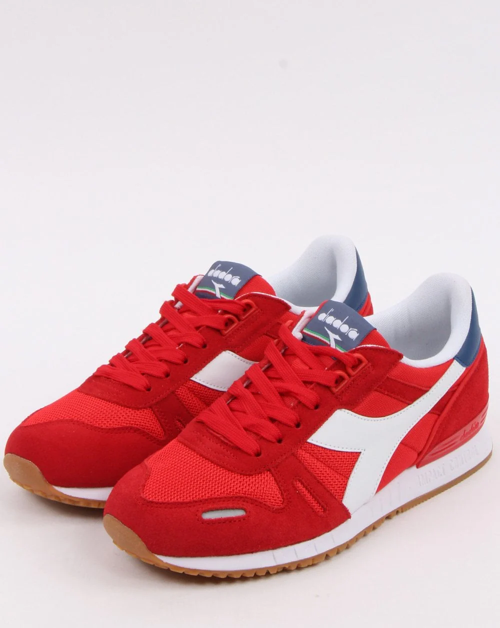 Diadora Titan II Trainers Red/Navy - Image 3