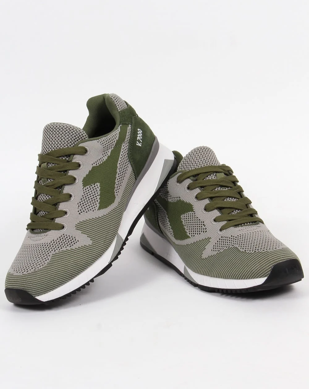 Diadora V7000 Weave Trainers Olive Green - Image 3