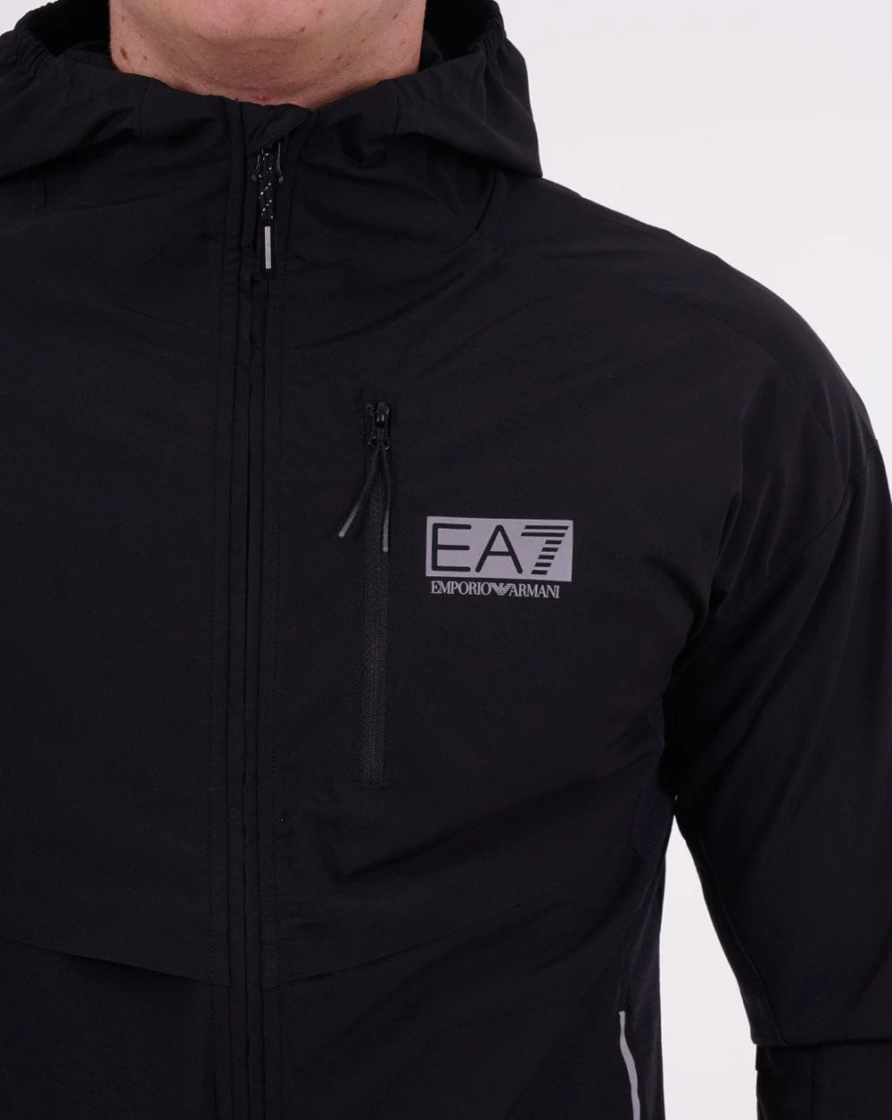 EA7 Dynamic Athlete Hooded Sweatshirt Black - Image 3