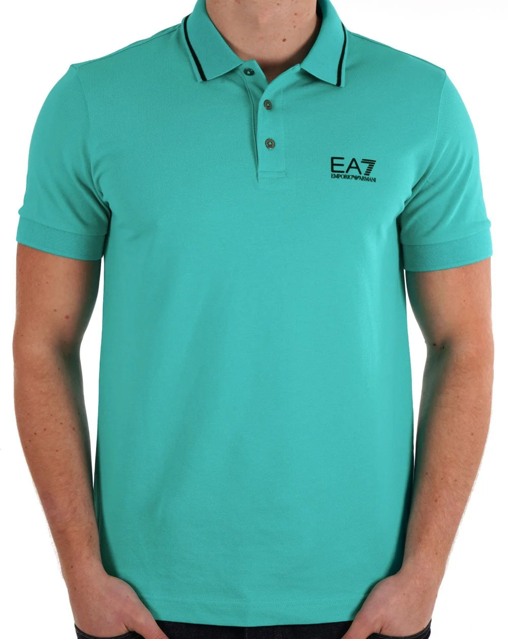 EA7 Emporio Armani Polo Shirt Spectra Green - Image 3