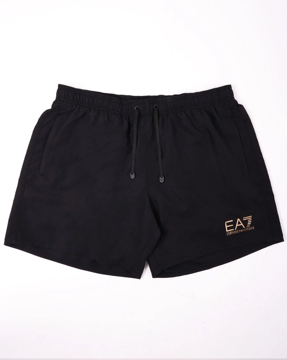 EA7 Emporio Armani Swim Shorts Black/Gold