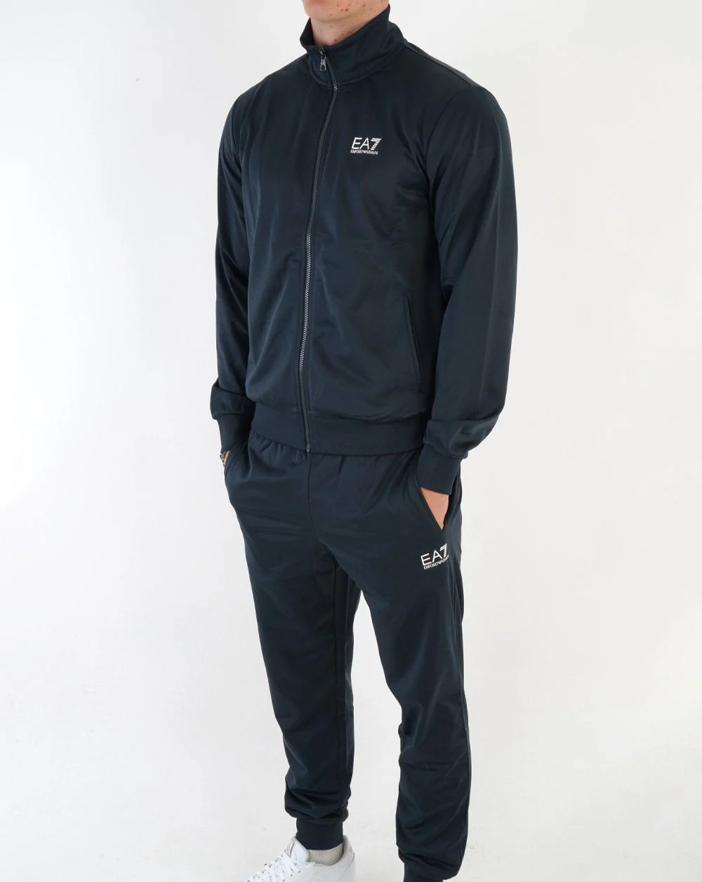 EA7 Polyester Tracksuit Navy Blue
