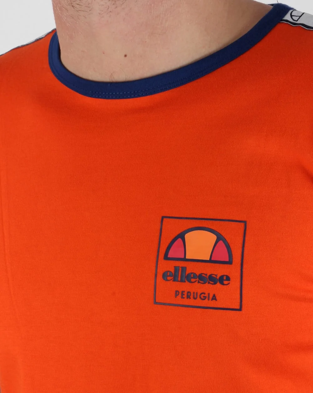 Ellesse Agosti Ringer T-shirt Red Orange - Image 2