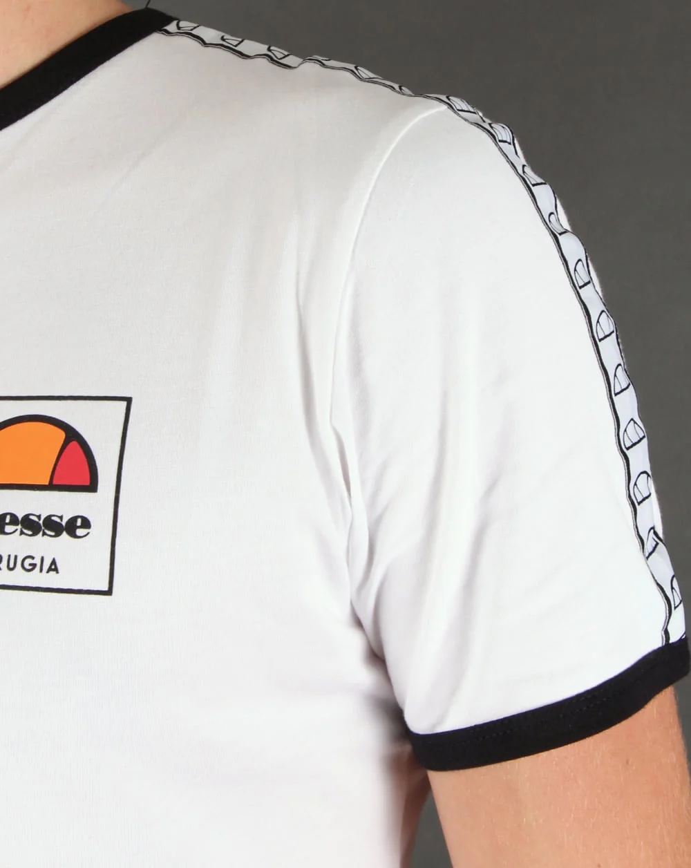 Ellesse Agosti Ringer T-shirt White - Image 2