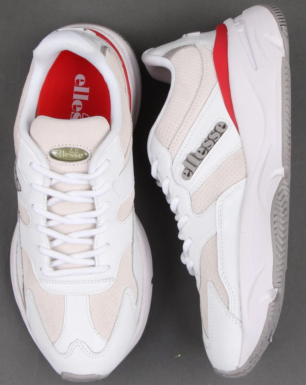 Ellesse Aurano Leather Trainer White - Image 2