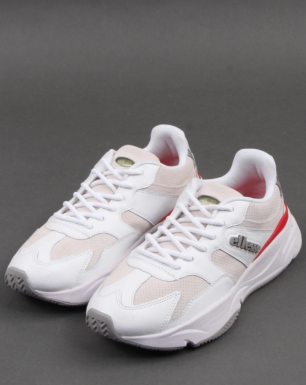 Ellesse Aurano Leather Trainer White - Image 3