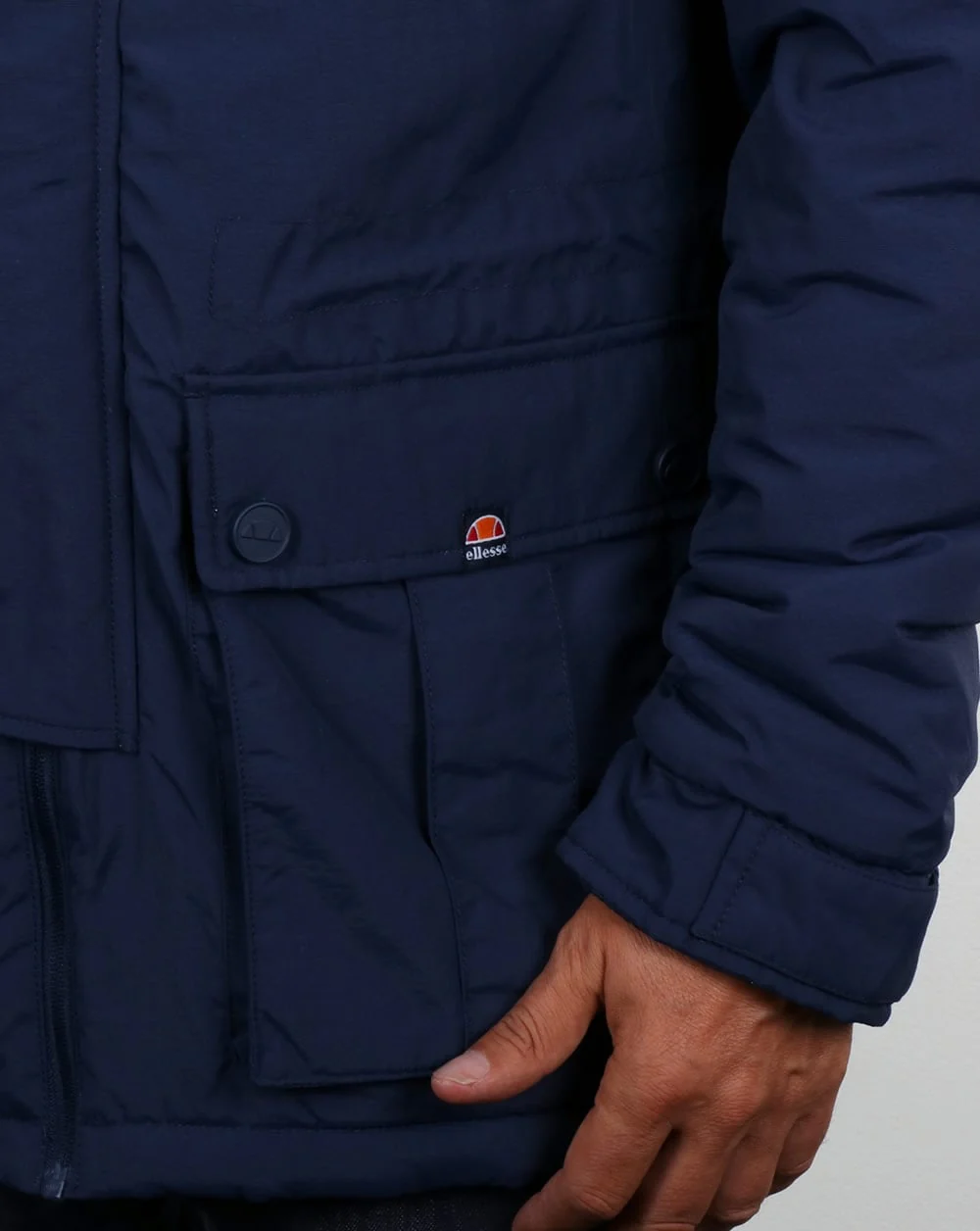 Ellesse Blizzard Parka Navy - Image 3