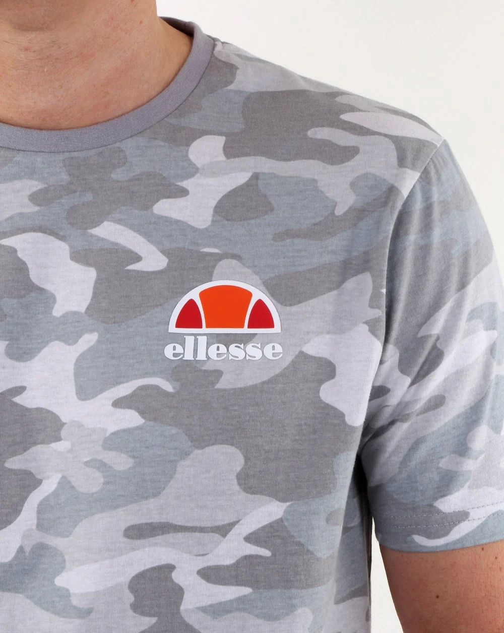 Ellesse Canaletto T Shirt Grey Camo - Image 2