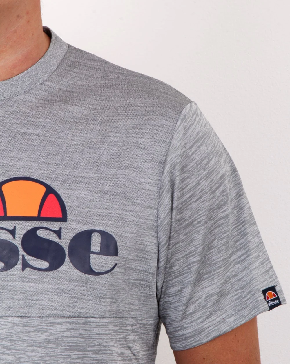 Ellesse Canzi T Shirt Grey Marl - Image 2