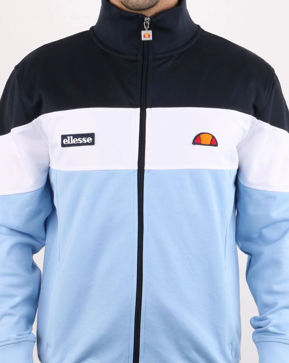 Ellesse Caprini Track Top Light Blue/white/navy - Image 4