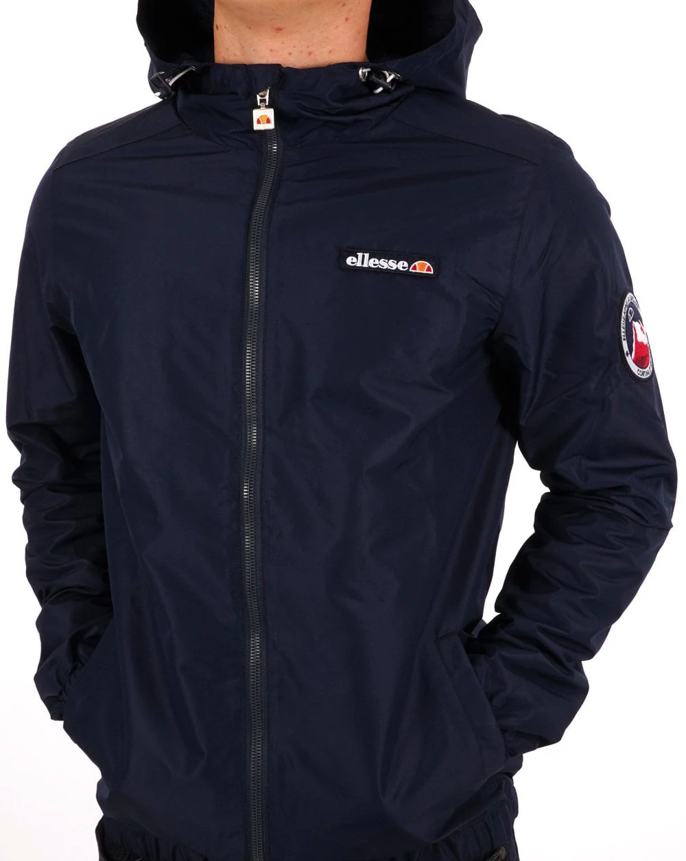 Ellesse Coated Terrace Jacket Navy - Image 3