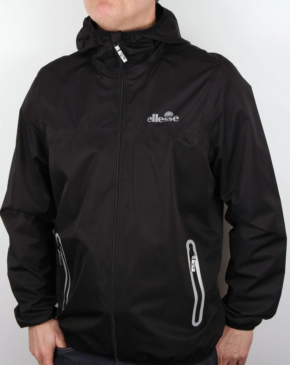 Ellesse Comabbio Rain Jacket Black - Image 3