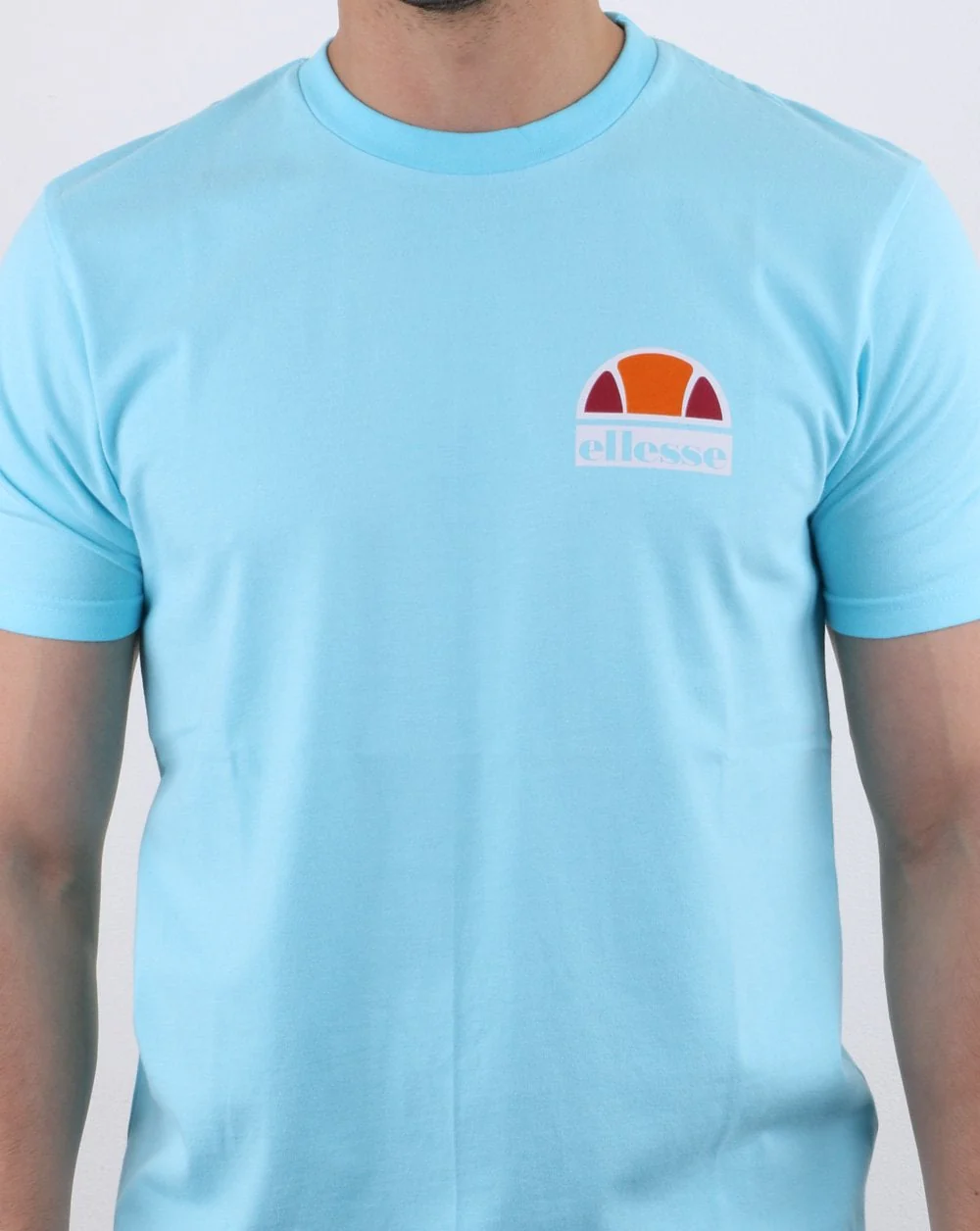 Ellesse Cuba Overdyed T Shirt Neon Blue - Image 4